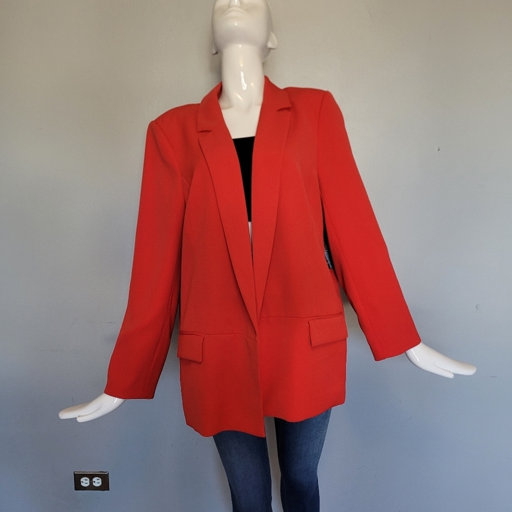 Ever New Curve Maeve Boyfriend Blazer In Salsa, BNWT